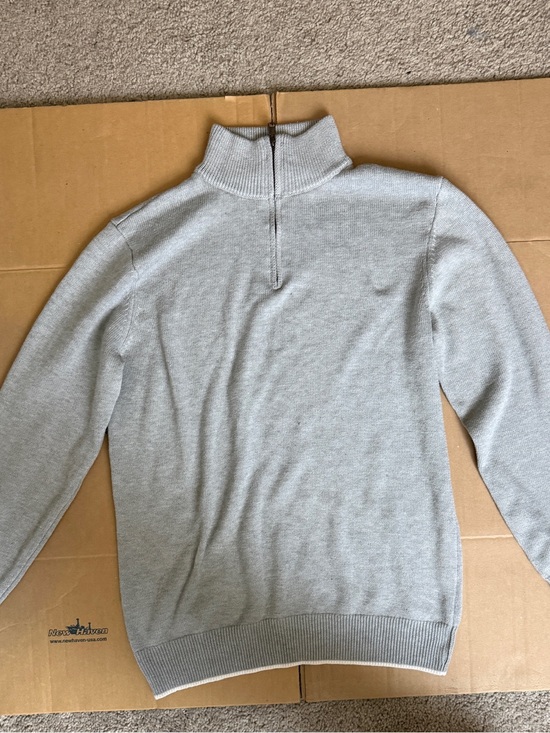 Coofandy Other - Men's Light Gray Zip-Neck Sweater